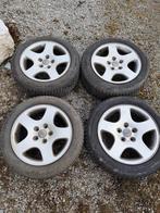 4 jantes Audi avec pneus hiver 205/55 R16 91H, Auto-onderdelen, Banden en Velgen, Ophalen of Verzenden, Winterbanden, Band(en)