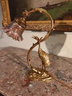 Loetz Kralik bronzen art nouveau-lamp, Antiek en Kunst, Ophalen