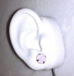 oorknopjes rosegold met roze opaal, Bijoux, Sacs & Beauté, Enlèvement ou Envoi, Rose, Neuf, Puces ou Clous