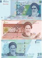 IRAN 3 VERSCHILLENDE PRACHTIGE BILJETTEN, Timbres & Monnaies, Billets de banque | Asie, Enlèvement ou Envoi