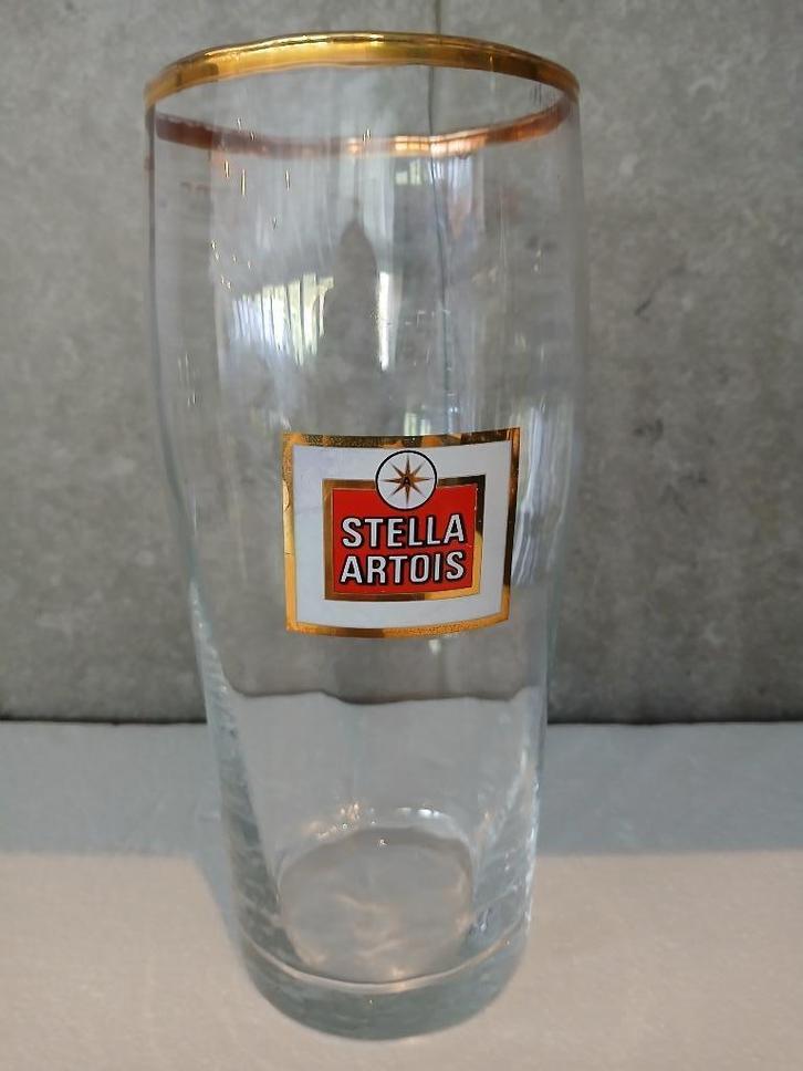 Groot STELLA ARTOIS glas van het Franse type 1LITER in perfe, Verzamelen, Biermerken, Zo goed als nieuw, Glas of Glazen, Stella Artois