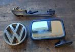 Vw golf mk1 mk2  klink , spiegel , logo, Auto-onderdelen, Ophalen