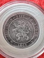 5 cent - België - 1863, Timbres & Monnaies, Monnaies | Belgique, Étain, Enlèvement ou Envoi, Monnaie en vrac
