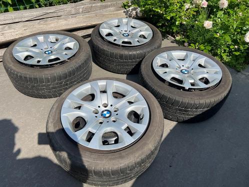 Originele stalen velgen , wieldeksels en banden BMW ET34, Auto-onderdelen, Banden en Velgen, Banden en Velgen, Winterbanden, 17 inch