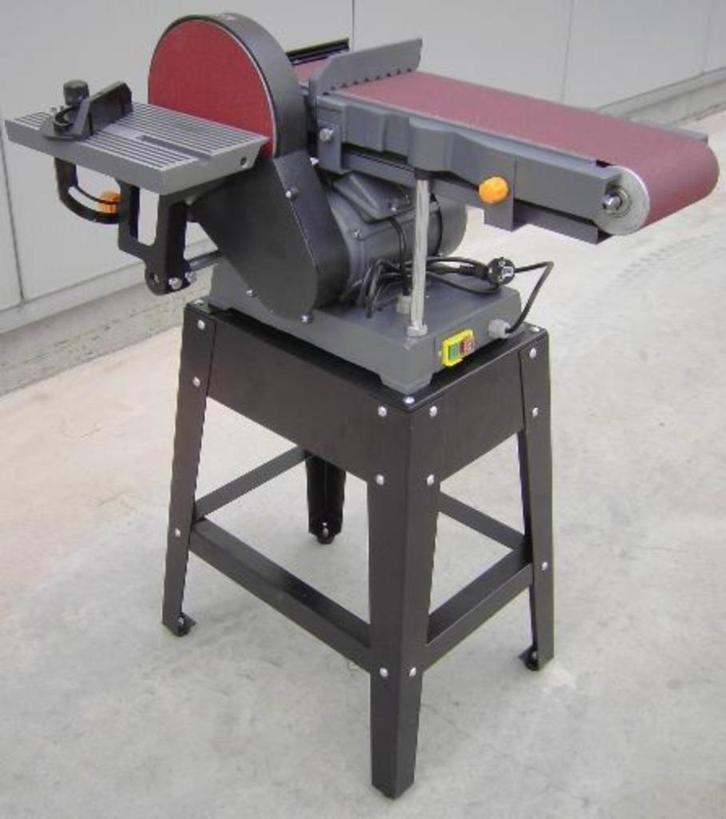 Band- en schijfschuurmachine M4123 met tafel (220V/50Hz), Doe-het-zelf en Bouw, Gereedschap | Overige machines, Nieuw, Ophalen of Verzenden