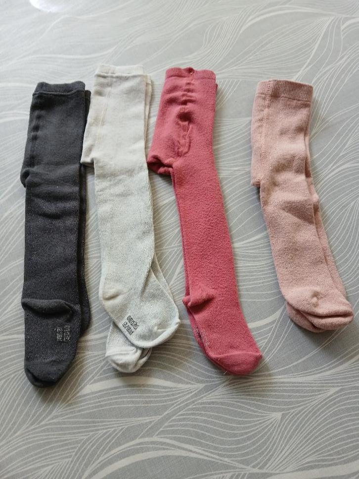 4 BROEKKOUSEN - MAAT 68 - 74/80, Kinderen en Baby's, Babykleding | Overige, Gebruikt, Meisje, Ophalen