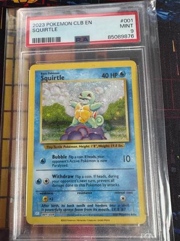 PSA Pokemon original starters Charmander Bulbasaur Squirtle beschikbaar voor biedingen