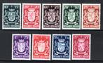 716/724 MNH 1945 - Wapenschilden van de negen Belgische prov, Ophalen of Verzenden, Postfris, Postfris