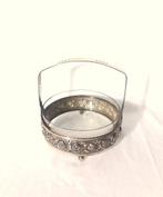 Art Nouveau Coupe Met Handvat met rozen - Verzilverd, Ophalen of Verzenden