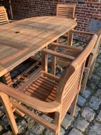 tuintafel teak, Tuin en Terras, Tuintafels, Ophalen, Nieuw, Ovaal, Teakhout