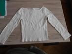 wit geribbeld trui maat 140, Meisje, Trui of Vest, H&M, Ophalen of Verzenden