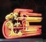 Board track racer motor neon en veel andere mooie neons, Verzamelen, Nieuw, Ophalen of Verzenden, Lichtbak of (neon) lamp