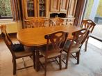 Tafel met stoelen, Huis en Inrichting, Tafels | Eettafels, Ophalen, Gebruikt, Eikenhout, 50 tot 100 cm