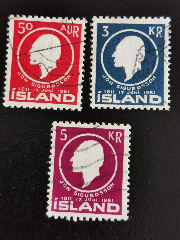 Islande 1961 - Jon Sigurdsson - Député, Enlèvement ou Envoi, Islande, Affranchi