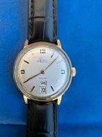 LG Petit Vintage Opwindbaar Herenhorloge, Handtassen en Accessoires, Horloges | Heren, Overige materialen, Leer, Polshorloge, Zo goed als nieuw