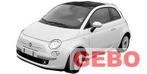 Fiat 500 2007/2015 voorkop bumper motorkap spatborden  plaat, Auto-onderdelen, -, Voor, -, Nieuw