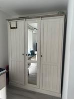 Bed + kast, Huis en Inrichting, Slaapkamer | Bedden, Ophalen, Beige, Tweepersoons, Zo goed als nieuw