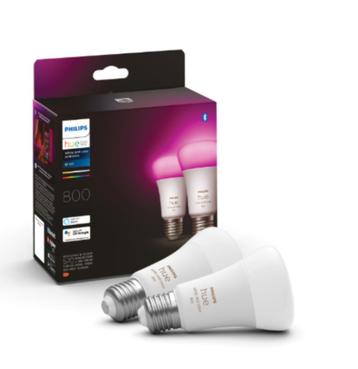 Philips Hue White and Color E27 800lm Duo pack beschikbaar voor biedingen