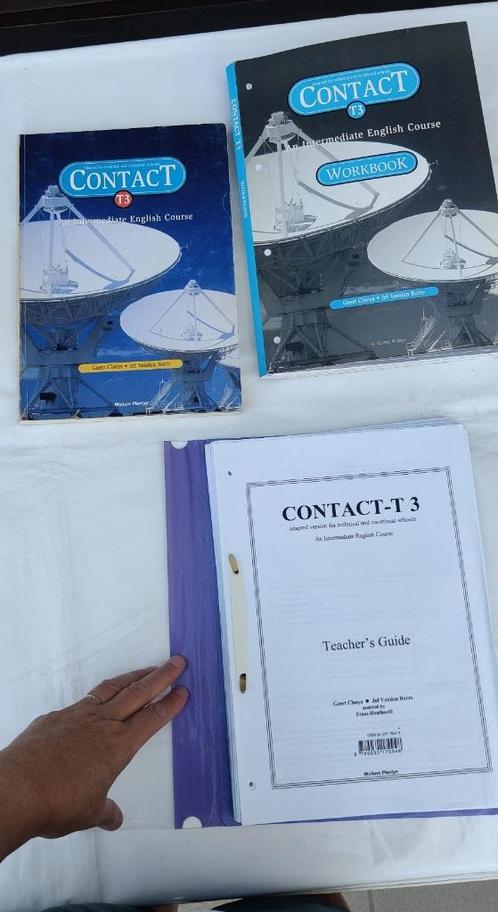 Engels schoolboek Contact T3 + werkboek + handleiding, Boeken, Schoolboeken, Gelezen, Engels, Overige niveaus, Ophalen of Verzenden