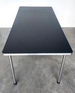 Gispen 686 Tafel | 200x90 | zwart - glans chroom | izgs, Huis en Inrichting, Gebruikt, Vijf personen of meer, Dutch Design, 150 tot 200 cm