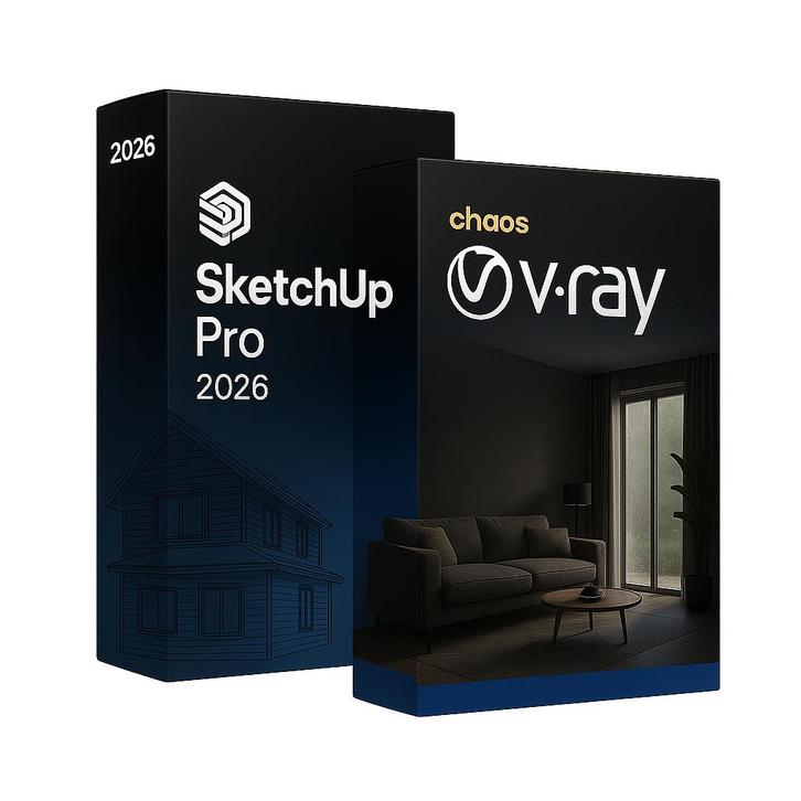 SketchUp Pro 2026 + VRAY 7, Informatique & Logiciels, Logiciel d'Éducation & Cours, Neuf, Windows, Enlèvement