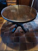 Ronde tafel, Huis en Inrichting, Tafels | Salontafels, Ophalen, Gebruikt, 75 cm of meer, Eikenhout