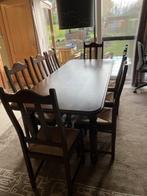 Eetplaats met 8 stoelen, Ophalen, Zo goed als nieuw