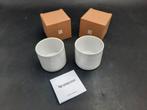 2 nespresso kaarsenhouders, nieuwstaat, Huis en Inrichting, Overige materialen, Nieuw, Ophalen of Verzenden, Crème