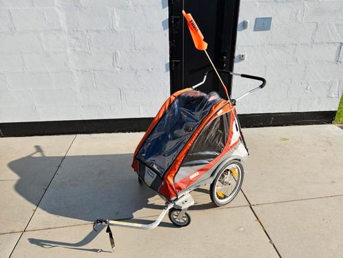 Thule Chariot Captain fietskar, Fietsen en Brommers, Fietsaccessoires | Aanhangwagens en Karren, Zo goed als nieuw, Vering, Ophalen