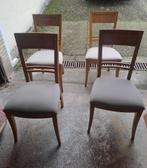 Chaises (x4) en bois, Maison & Meubles, Chaises, Enlèvement, Utilisé, Bois, Quatre