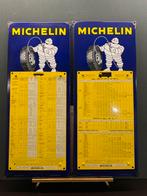 2 Emaille reclame MICHELIN uit 1951, Ophalen, Gebruikt, Reclamebord