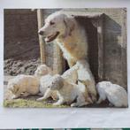 MB puzzel 100 stukken (hond met puppies), Ophalen of Verzenden, Meer dan 50 stukjes, Gebruikt, 4 tot 6 jaar