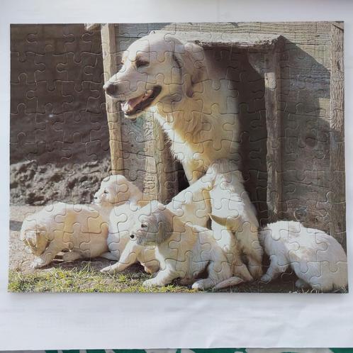 MB puzzel 100 stukken (hond met puppies), Kinderen en Baby's, Speelgoed | Kinderpuzzels, Gebruikt, 4 tot 6 jaar, Meer dan 50 stukjes