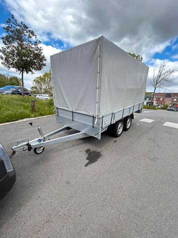Remorque double essieux bâchée, Autos : Divers, Enlèvement ou Envoi, Comme neuf