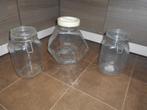 Grote glazen voorraadpotten / 3 voor 5 €, Ophalen of Verzenden, Zo goed als nieuw