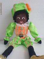 Authentieke etalage zwarte Piet pop - 45cm, groen/oranje, Envoi, Comme neuf