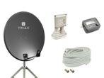 Schotel set + statief en bekabeling canaal digit. kop etc., Audio, Tv en Foto, Schotelantennes, Ophalen, Zo goed als nieuw