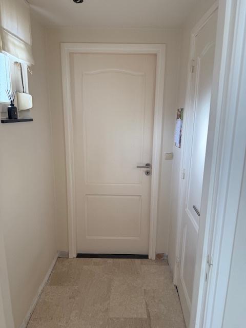 3 witte geverfde eiken deuren, Bricolage & Construction, Fenêtres & Moustiquaires, Utilisé, Porte intérieure, 200 à 215 cm, 80 à 100 cm