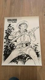 Hermann Comanche affiche werkblad kuifje jaren 80, Tintin, Enlèvement ou Envoi, Neuf