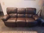 Ledere salon 3 zit met 2 relax, Huis en Inrichting, Zetels | Zetels, Ophalen, Driepersoons, Zo goed als nieuw, Rechte bank