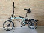 Brompton turkish green / black edition met accessoires, Fietsen en Brommers, Fietsen | Vouwfietsen, Ophalen, Gebruikt, Brompton