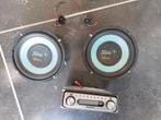 Autospeaker set + radio, Auto diversen, Autospeakers, Ophalen, Gebruikt