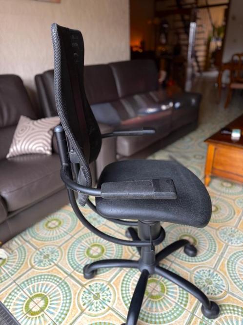 ergonomische Spinalis bureaustoel, 'Hacker' model, Huis en Inrichting, Bureaustoelen, Gebruikt, Bureaustoel, Zwart, Ergonomisch