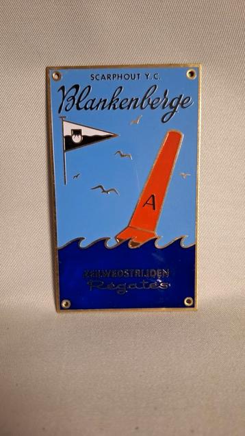 plaque publicitaire Scarphout Yachting Club Blankenberge 