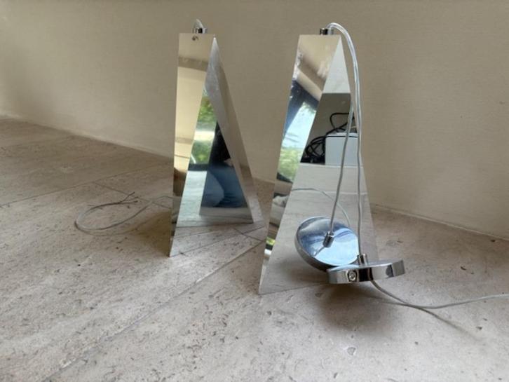 Unieke hangende lampen van Fontana Arte, Huis en Inrichting, Lampen | Hanglampen, Gebruikt, Minder dan 50 cm, Metaal, Ophalen