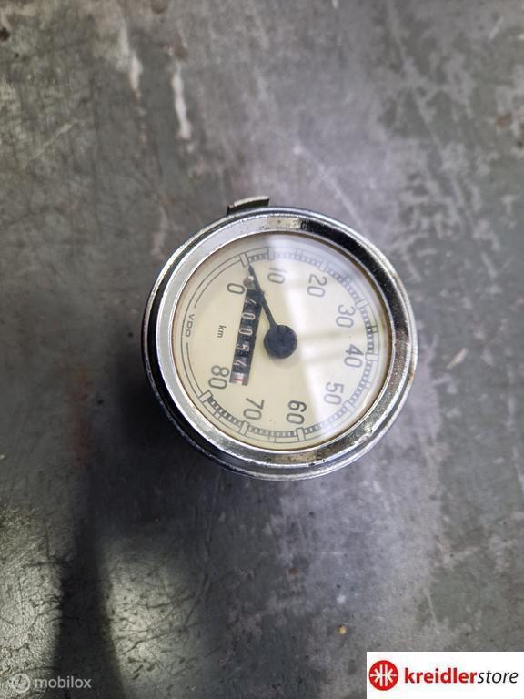 VDO teller 80 km/u goed werkend, Vélos & Vélomoteurs, Pièces de cyclomoteur | Oldtimers & Ancêtres, Utilisé, Enlèvement ou Envoi