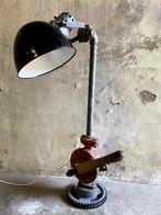 Industriële tafel bureau lamp, Ophalen, Gebruikt, Vintage industrieel design, Metaal