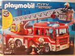 Playmobil brandweer ladderwagen 9463 (met licht en sirene), Gebruikt, Ophalen