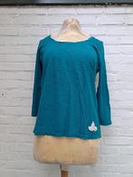 t-shirt petroleumblauw met lange mouwen, Ophalen of Verzenden, Maat 38/40 (M)