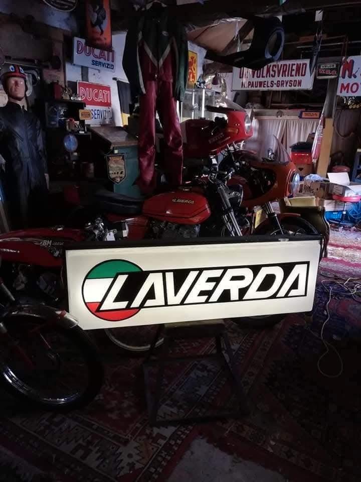 Laverda Lichtbak dubbelzijdig Jaren 1970, Verzamelen, Merken en Reclamevoorwerpen, Zo goed als nieuw, Ophalen